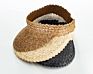 Woman Beach Sun Visor Uv Protection Outdoor Natural Raffia Straw Rattan Leaf Palm Straw Hat