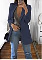 Latest Casual Tops Lady Lapel Long Sleeve Suit Office Button Embellished Double Breasted Women plus Size Blazer