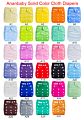 Ananbaby in Stock Solid Color Pul Fabric Non Disposable Baby Cloth Diapers