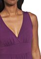 Sleeveless Plunging V-Neck Jersey Purple Maxi Dress Women