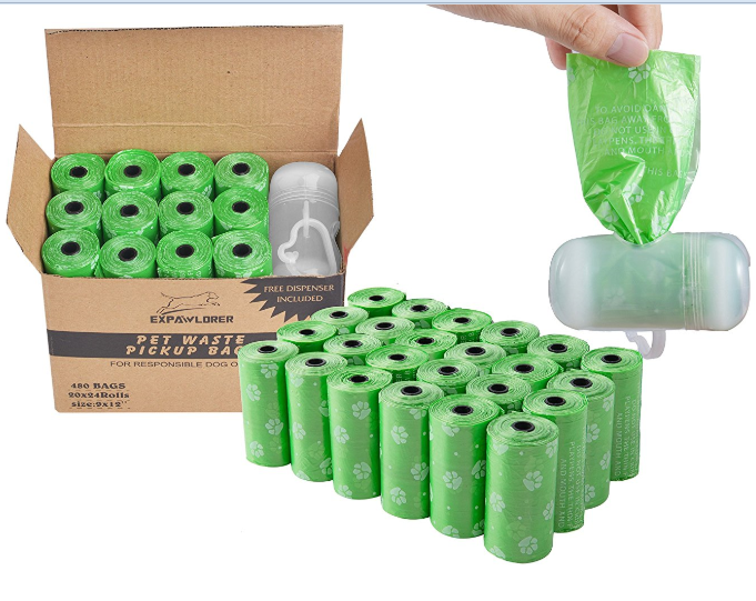 Eco-Friendly Biodegradable Dog Poop Bags Scented Pet Waste Bag with Dispenser