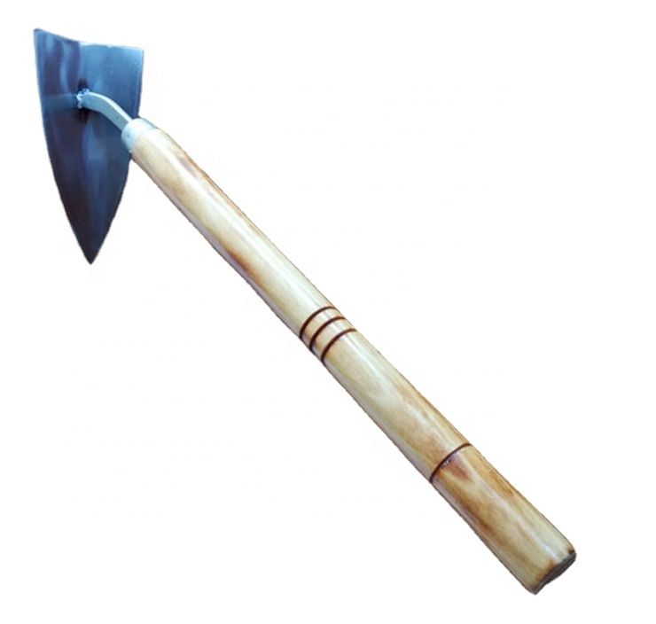 Stainless Steel Small Triangle Hoe, Open Ditch Hoe, Hoe Multi-Function Weeding Sickle Outdoor Digging Wild Vegetable Hoe