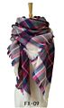 Women's Fall Scarf Classic Tassel Plaid Scarf Warm Soft Chunky Large Blanket Wrap Shawl Scarves