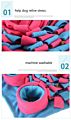 Pet Cat Dog Snuffle Nosework Feeding Mat Dog Puzzle Blanket for Foraging Instinct Interactive