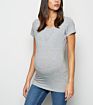 Maternity Grey Nursing Bamboo Comfortable Tshirt Specifically for Pregnant Women