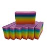 Private Label Natural Organic Cleaning and Moisturing Palm Oil Rainbow Handmade Soap