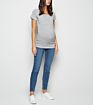 Maternity Grey Nursing Bamboo Comfortable Tshirt Specifically for Pregnant Women