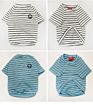 2021Luxury Plain Cotton Customized Striped T Shirts Dog Clothes for Pet and Owners Clothing
