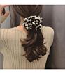 Elastic Satin Animal Printing Women Hair Band Ropes Chic Leopard Pattern Hair Scrunchies Accessories