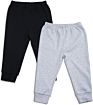 Solid Baby Sweatpants, Unisex Baby Toddler Cotton Crawling Pants for Newborn Boys Girls Pack of 2