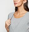 Maternity Grey Nursing Bamboo Comfortable Tshirt Specifically for Pregnant Women