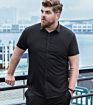 Sell Button down Solid Color Casual Short Sleeve Men's Shirts plus Size