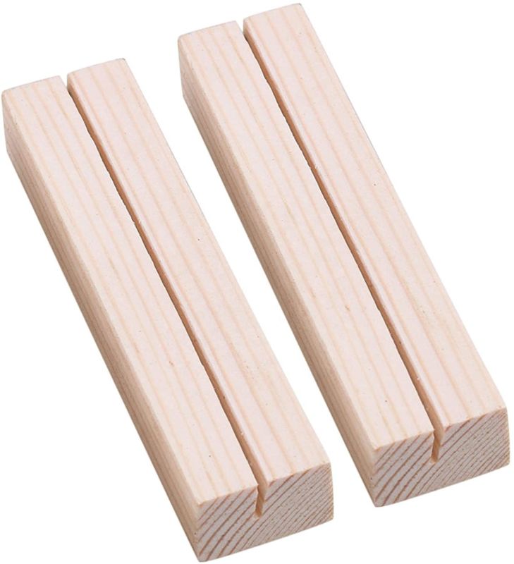 Wooden Base Business Wooden Base Card Holder Postcard Picture Display Stand Photo