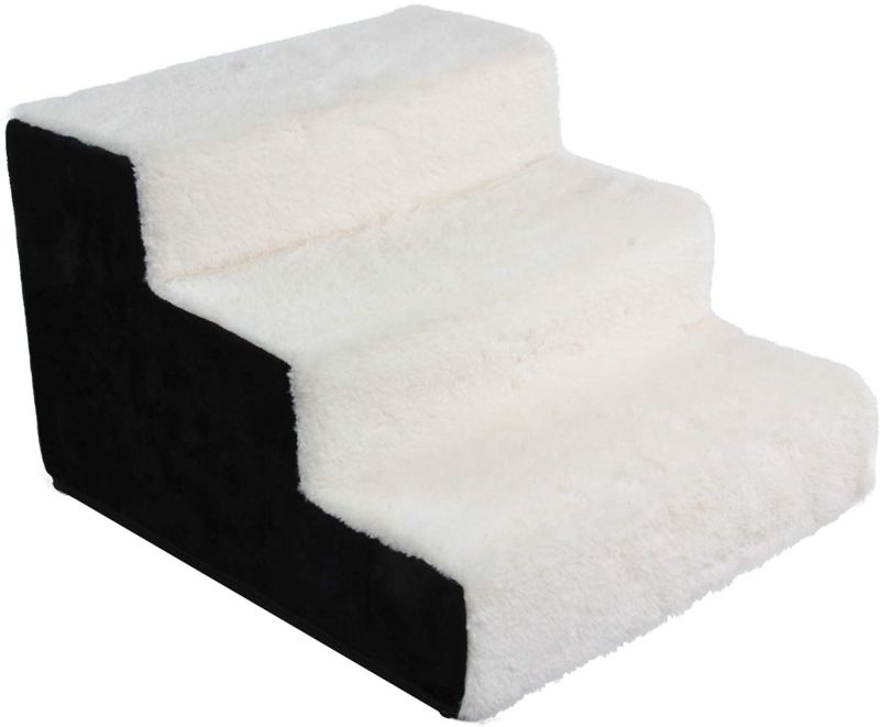 Dog Cat Toys Sprots Stairs 3 Step Removable Zipper Cover High Density Foam Portable Lightweight Ramp Pet Step Stairs for Dogs