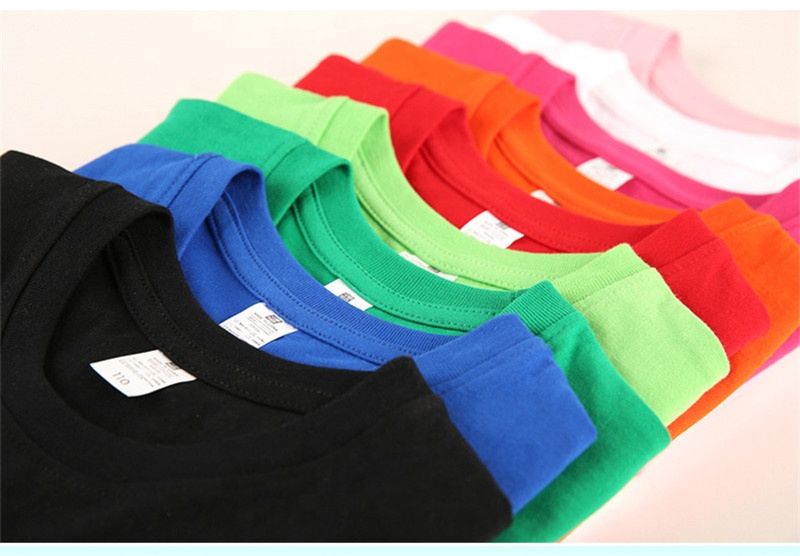 Printed Toddler Tshirt Clothing Baby Girl 100% Cotton Plain Basic T Shirt Print Designs Children Kids Girls' T-Shirts