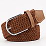 3517 Woven Braided Elastic Waist Belt Woman Leisure Elastic Sport Belt