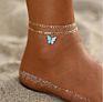 European Simple All-Match Alloy Pendant Anklet Jewelry