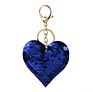 Heart Keychain Sequins Key Ring Gifts for Women Charms Car Bag Accessories Key Chain