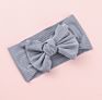 Organic Cotton Bow Knot Knitted Ribbed Baby Headband for Babies