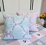 Pastoral Cotton Pillowcase Quilted Sofa Pillow without Filling Office Living Room Bedside Cotton Pillow Cover