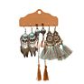 Stainless Steel Ethnic Earrings Woman Colorful Retro Tassel Pendant Earrings Bohemian Jewelry Earrings