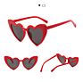 Multiple Colour Love Heart Shape Trending Fall Female Sunglasses
