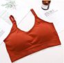 Thread Design Bra with Nipple Cover Adjustable Straps Seamless Bra with Removable Pads Push up Bra