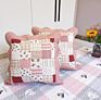 Pastoral Cotton Pillowcase Quilted Sofa Pillow without Filling Office Living Room Bedside Cotton Pillow Cover