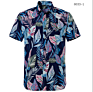 Salessummer Holiday Tropical Shirts Mens Hawaiian Shirts Casual Floral Print Short Sleeve Button down Shirt