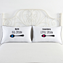 Style Foreign Trade Fast Selling Personality White Lovers Pillowcase Nantong Textile