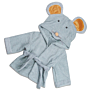 100% Cotton Terry Shark Hooded Bathrobe Children for Babies