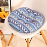 Home Decoration Design Printing round Linen Seat Cushion Office Sofa Cartoon Pillow