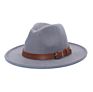 Fedora Hat Ladies Cross-Border Warm Woolen Fedora Hat for Men and Women Woolen Horse Hats