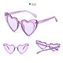 Multiple Colour Love Heart Shape Trending Fall Female Sunglasses