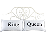 Style Foreign Trade Fast Selling Personality White Lovers Pillowcase Nantong Textile