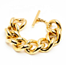 Twisted Stainless Steel Brass Alloy Silver Ring Bracelet Necklace Choker 18K 24K Gold Plated Cuban Chain Links for Women Men