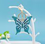 Butterfly Alloy Diamond Key Chain Gold Plated Gift Key Chain