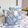 Pastoral Cotton Pillowcase Quilted Sofa Pillow without Filling Office Living Room Bedside Cotton Pillow Cover