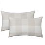 Black and White Farmhouse Decorative Square Checkers Throw Pillow Covers 18X18 Inches Buffalo Check Plaid Cushion Cover