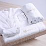 50% Personalized Turkish Cotton Bath Robe White Waffle Embroidered Towels and Bathrobe