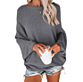 Design O-Neck Beautiful Knit Lady Sweater