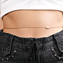 Gold Plated Herringbone Flat Snake Belly Waist Chain Women