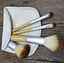 Personalized Foundation Cosmetic Eco Friendly Bamboo Makeup Brushes Set