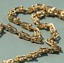 Xuqian Gold Plated Chunky Curb Chains for Women Bracelet Necklace Jewelry Making
