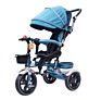 Folding Baby Trike Stroller Toddler Ride on Toy Kids Push 3 Wheels Bike Pedal Bicycle 4 in 1 Children Tricycle