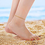 Gold Plated Rope Shell Anklets Stainless Steel Jewelry Anklet Minimalist Bracelet Rope Anklet for Women Wholesaler