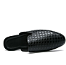 Menswear Half Moccasins Pu Leather Slipper Weaving Loafer Slides Breathable Mules Outdoor Casual Shoes Light