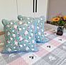 Pastoral Cotton Pillowcase Quilted Sofa Pillow without Filling Office Living Room Bedside Cotton Pillow Cover