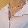 Gold Herringbone chain Snake Chain Necklace