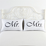 Style Foreign Trade Fast Selling Personality White Lovers Pillowcase Nantong Textile